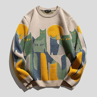 CatLover Unisex Sweatshirt - Comfortabel en Speels Katten Design