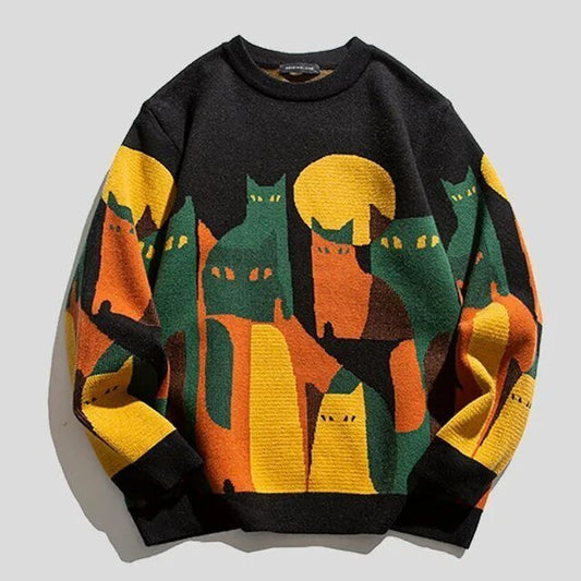 CatLover Unisex Sweatshirt - Comfortabel en Speels Katten Design