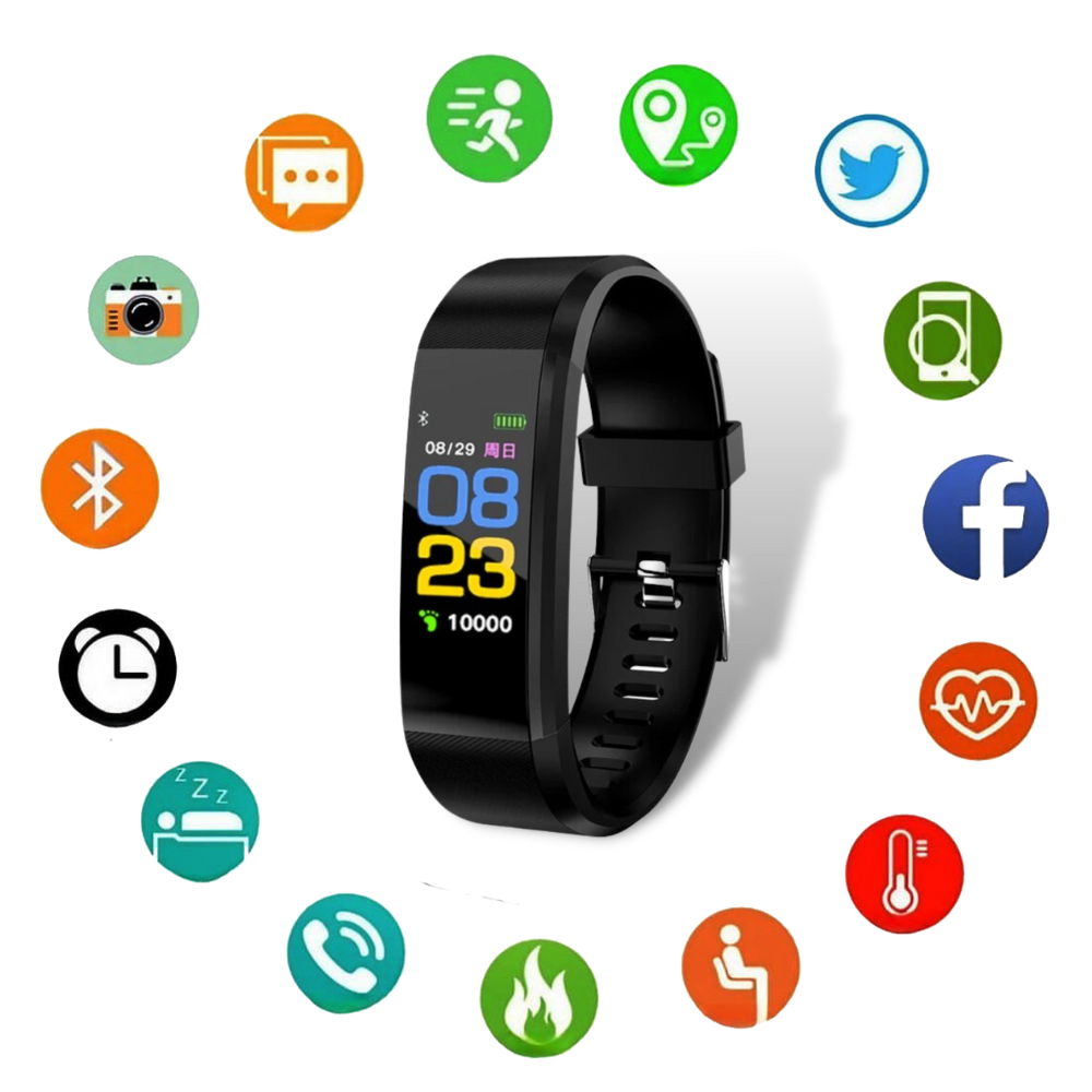 Senioren smartwatch – hartslagmeter – waterdicht ontwerp