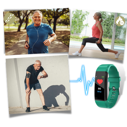 Senioren smartwatch – hartslagmeter – waterdicht ontwerp