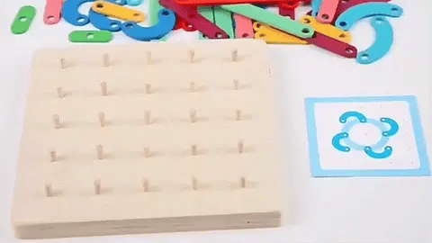 Educatief Vormpuzzel – Houten Bouwset – Voor Kinderen
