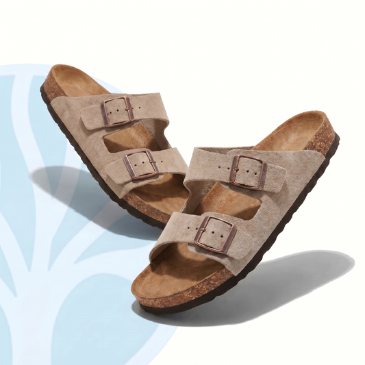 Fittershape Suède Sandalen – met voetboogsteun