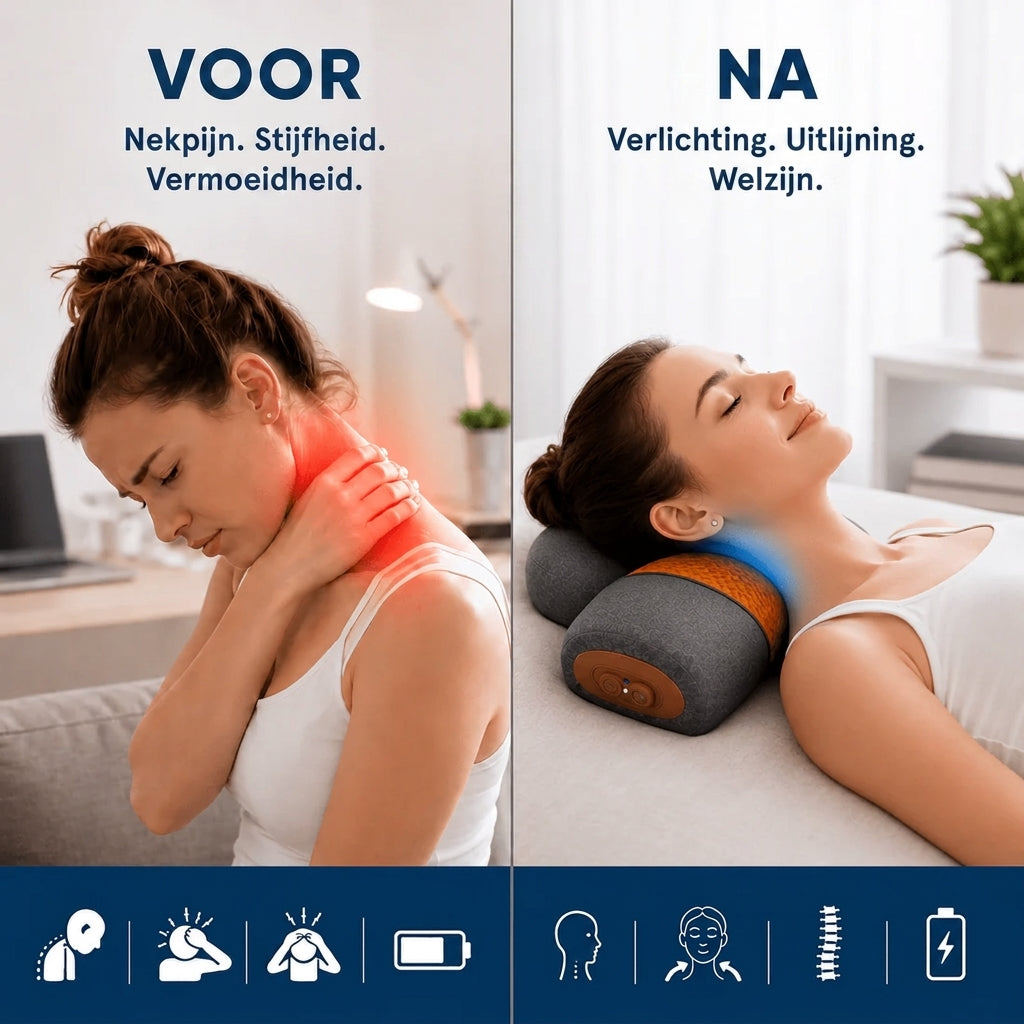 Fittershape Cervical Traction Massager – met warmte & massage