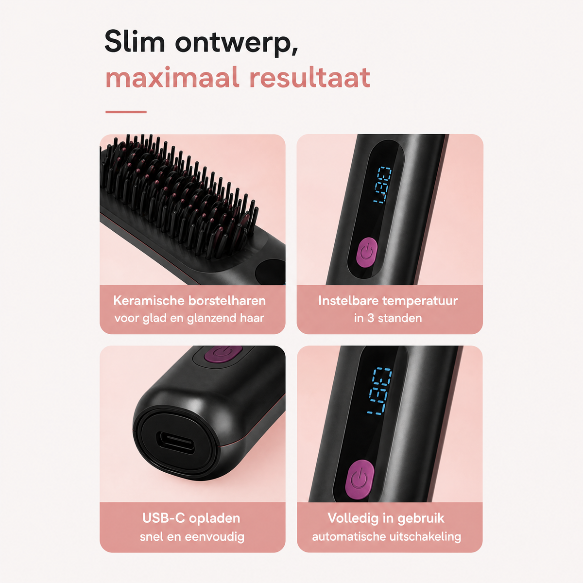 Fittershape GoBrush PRO – draadloze stijlborstel