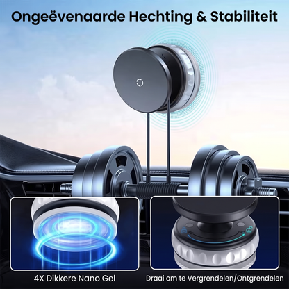 Fittershape Magnetic Vacuum Phone Mount – 360° draaibaar