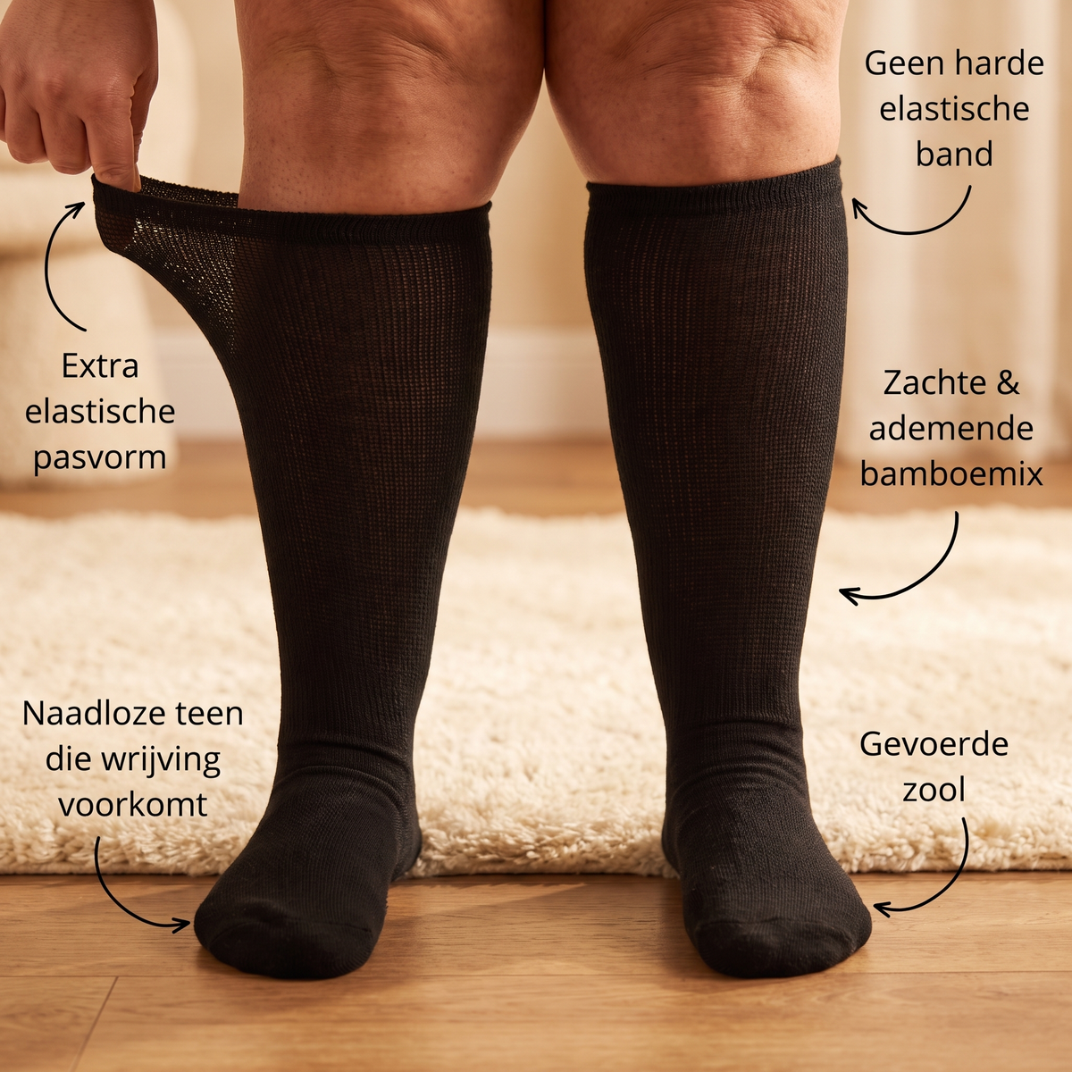 Fittershape Komfortsokken – extra zacht & zonder druk
