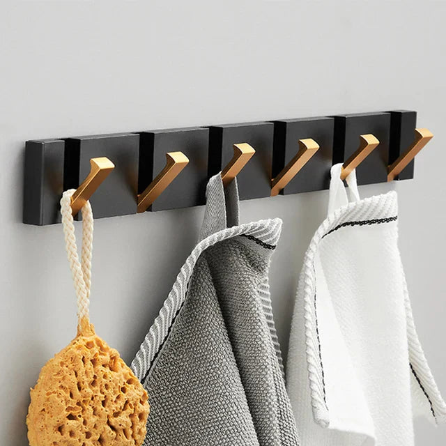 Wandhaak – Metaal – Gouden Accenten – Voor Handdoeken en Kleding