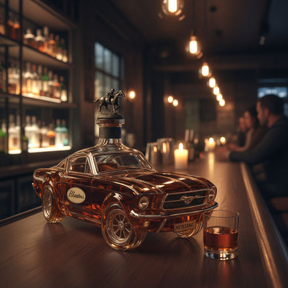 Mustang Whiskey Fles – Uniek design – Robuuste fles – Voor bar en verzamelaars
