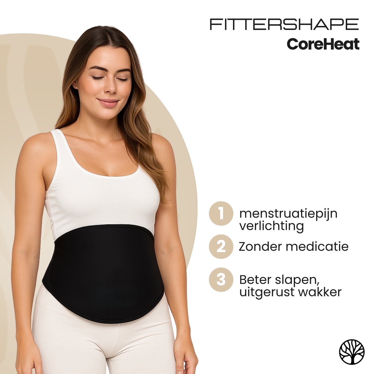 Fittershape CoreHeat | Buikpad – Voor Diepe Warmtetherapie