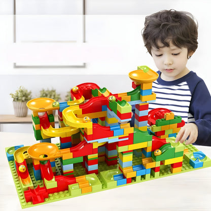 Kreatieve Knikkerrace – Bouwset voor Kinderen – Kleurige Constructie
