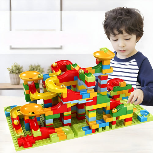 Kreatieve Knikkerrace – Bouwset voor Kinderen – Kleurige Constructie