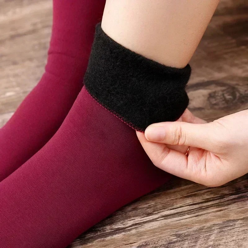 Verwarmde Sokken Voetenwarmer – Zachte Pluche – Set van 4 – Voor Extra Comfort