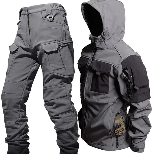 Tactisch Set voor heren – Waterdichte jas – Cargo broek – Voor outdoor gebruik