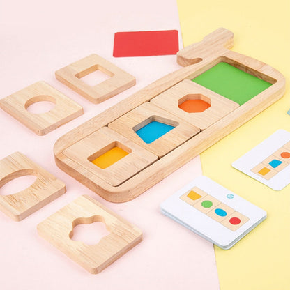 Houten Vormpuzzel – Kleur- en Vormherkenning – Voor Kinderen