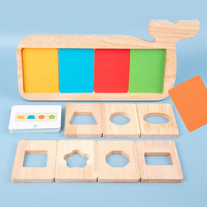Houten Vormpuzzel – Kleur- en Vormherkenning – Voor Kinderen
