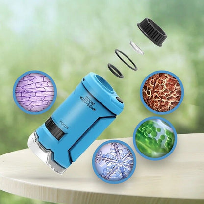 Handheld Microscoop – Zoomfunctie 120x-60x – Voor Educatief Gebruik