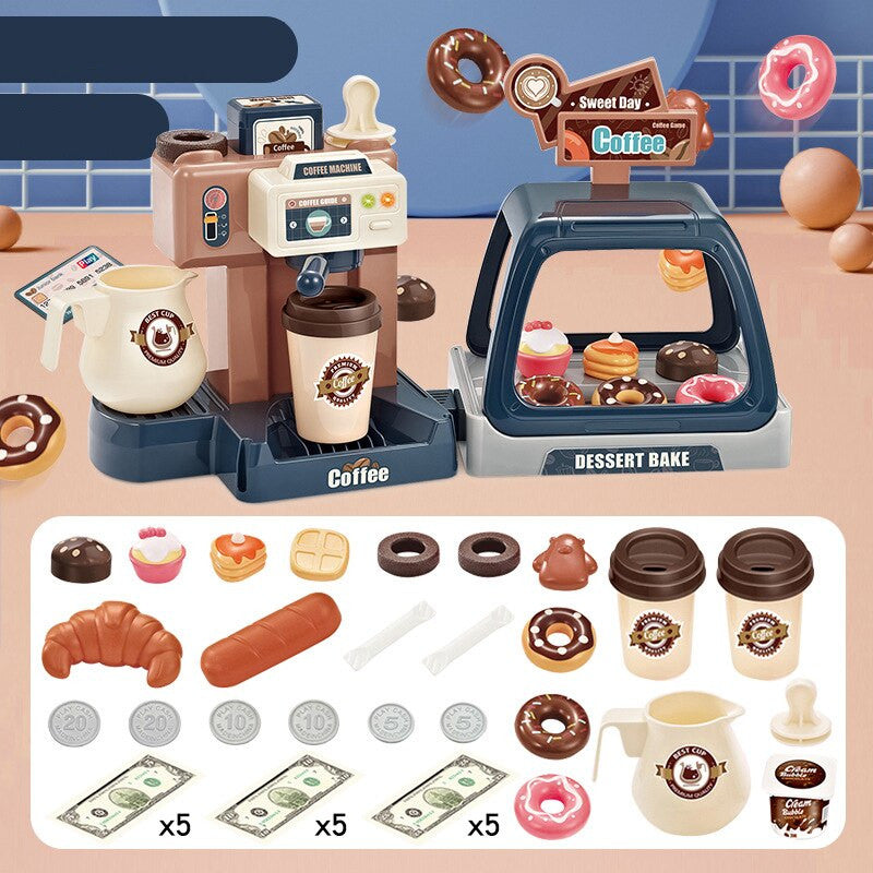 Speelgoed Koffie- en Gebakset – Voor Kinderen – Met Speelgeld en Accessoires