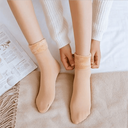 Verwarmde Sokken Voetenwarmer – Zachte Pluche – Set van 4 – Voor Extra Comfort