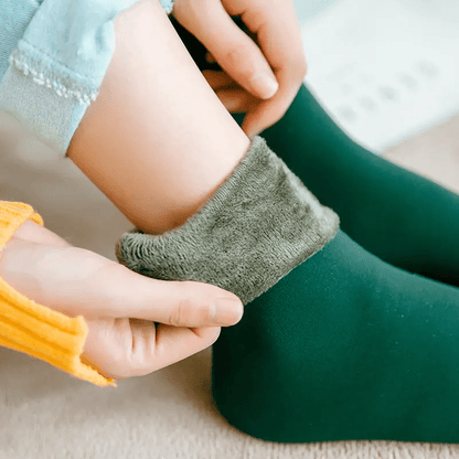 Verwarmde Sokken Voetenwarmer – Zachte Pluche – Set van 4 – Voor Extra Comfort