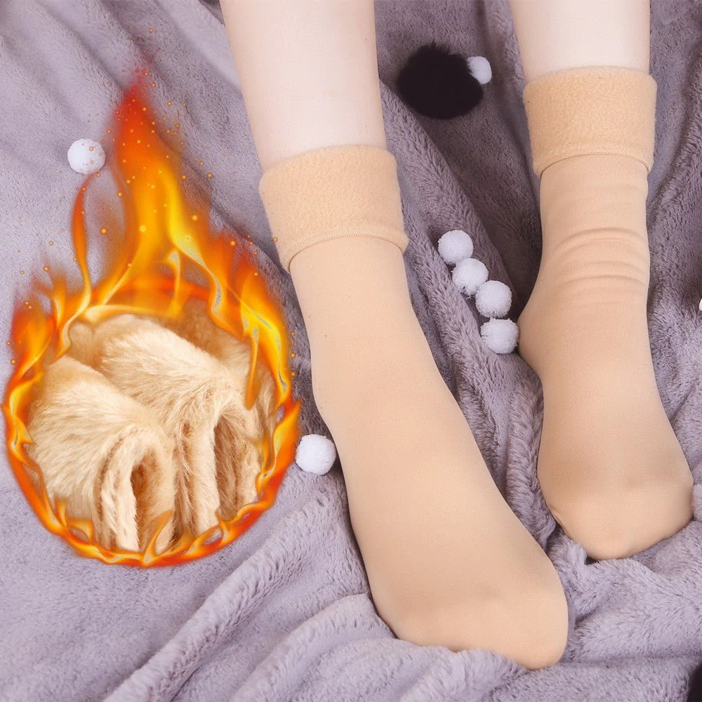Verwarmde Sokken Voetenwarmer – Zachte Pluche – Set van 4 – Voor Extra Comfort