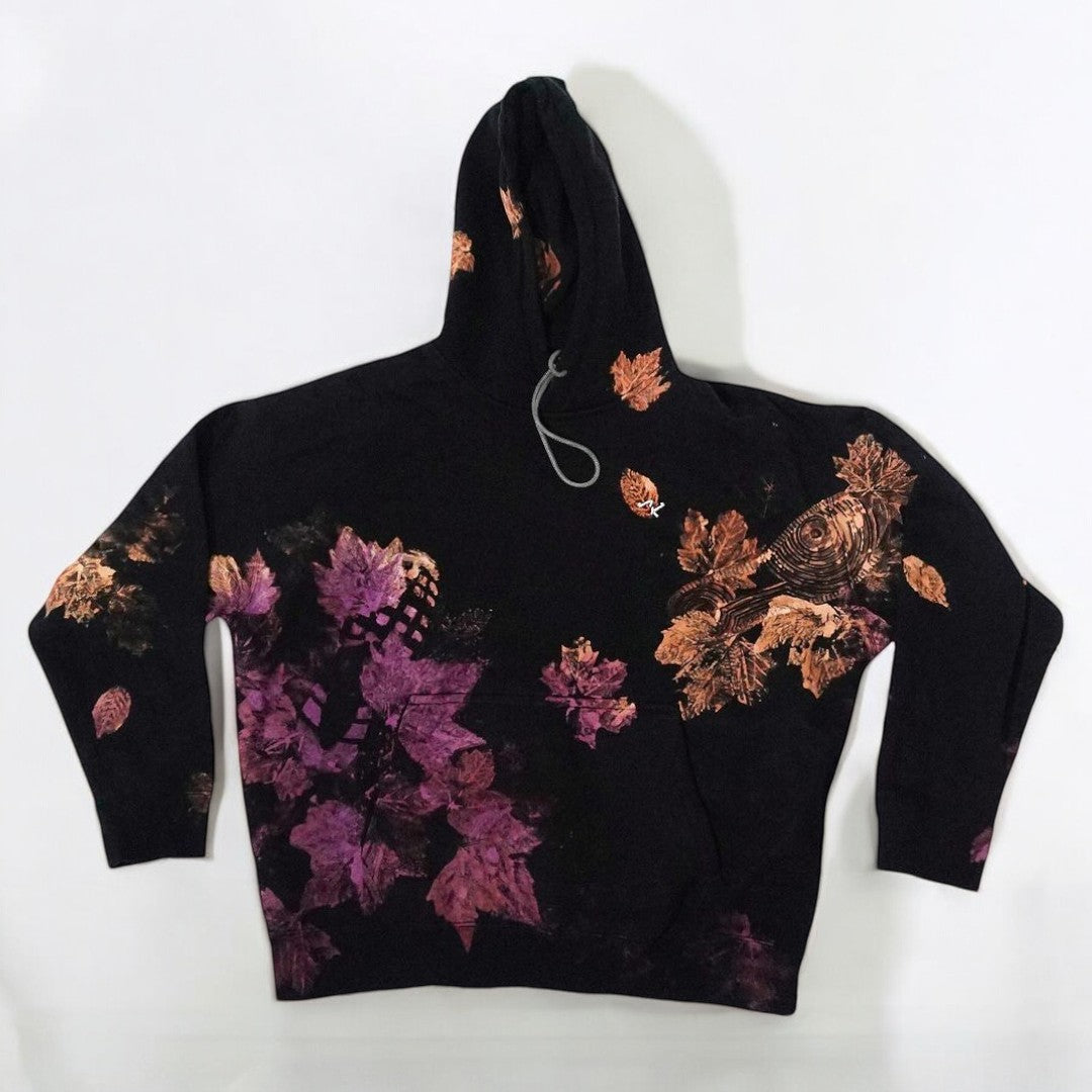 Oversized Hoodie – Bladeren print – Zachte stof