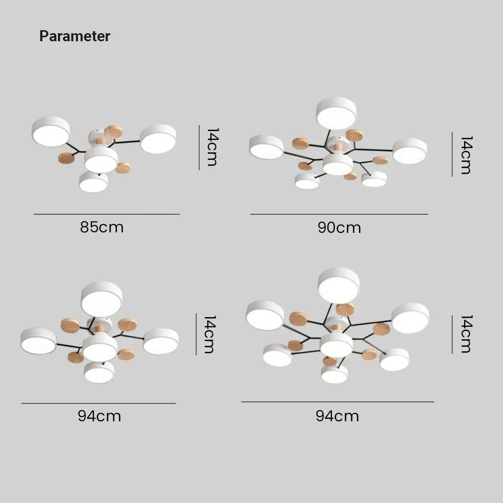 Moderne Deckenleuchte – LED – Voor Woonkamer & Slaapkamer