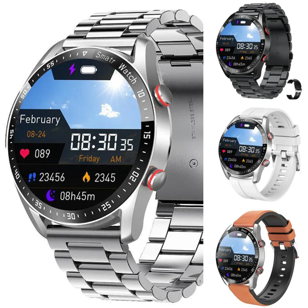 SwissMotion Smartwatch - Multifunctionele Horloge met Lange Batterijduur