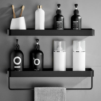 Wandplank – Zwart – Opbergruimte – Voor badkamer & keuken