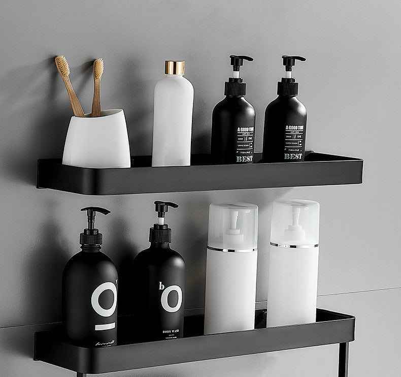 Wandplank – Zwart – Opbergruimte – Voor badkamer & keuken