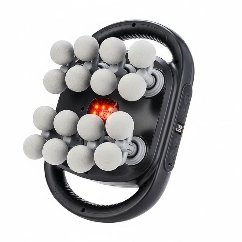 Massageapparaat met 15 Massagekoppen – Verwarming – Voor Rug en Schouders