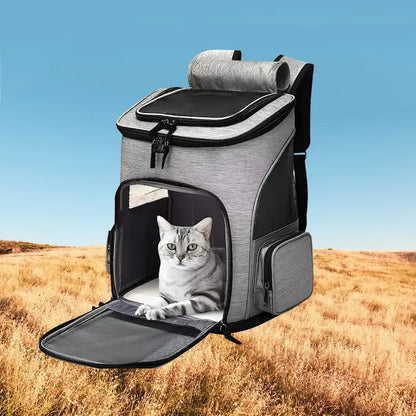 Honden- en Kattenrugzak – Draagbare Reistas – Ademend en Ruim