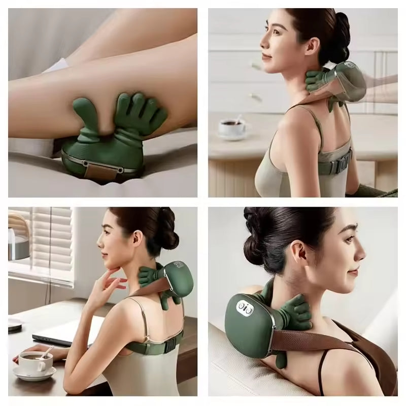 Massageapparaat – Verstelbare Band – Ergonomisch Ontwerp – Voor Nek en Schouders
