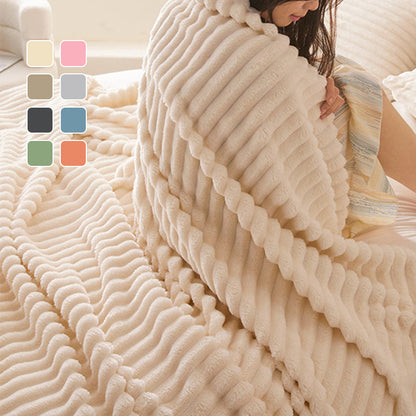 Zachte Plaid – Ribbels – Warm – Voor Comfort en Ontspanning