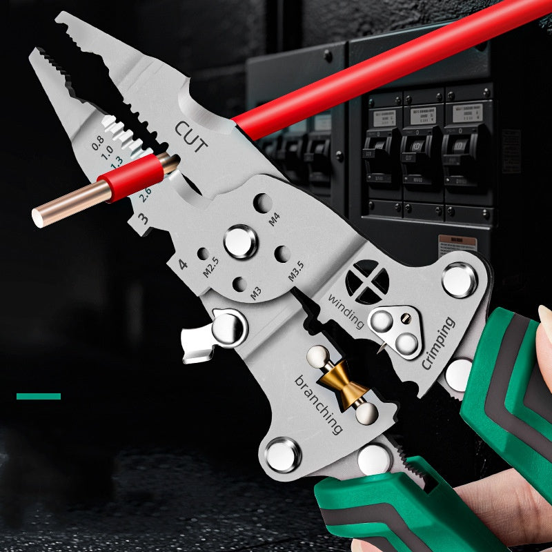Krimp- en draadstriptang – elektrisch gereedschap – met LED-indicator – voor elektrische installaties