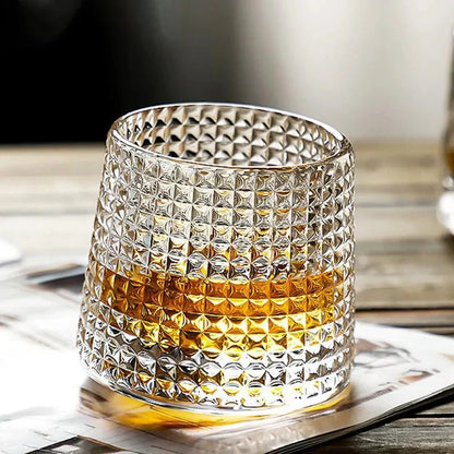 Glazen Whiskeyglas – Kristalhelder – Diamantstructuur – Voor dranken